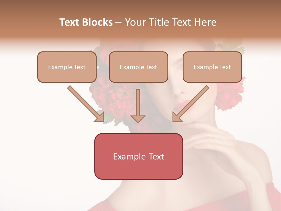 Box Beautiful Red PowerPoint Template