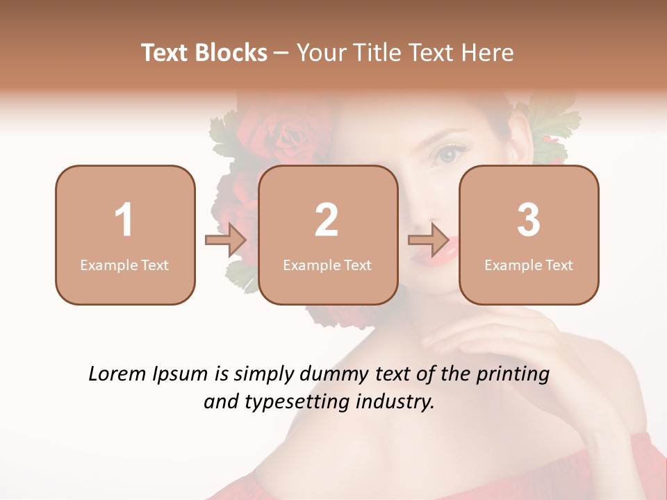 Box Beautiful Red PowerPoint Template