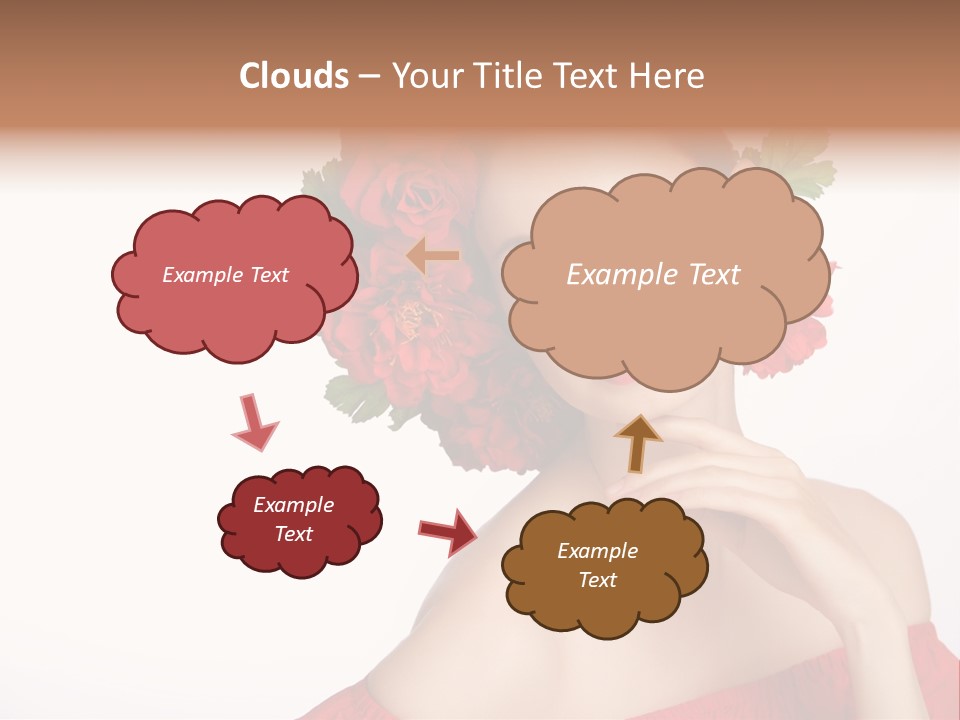 Box Beautiful Red PowerPoint Template