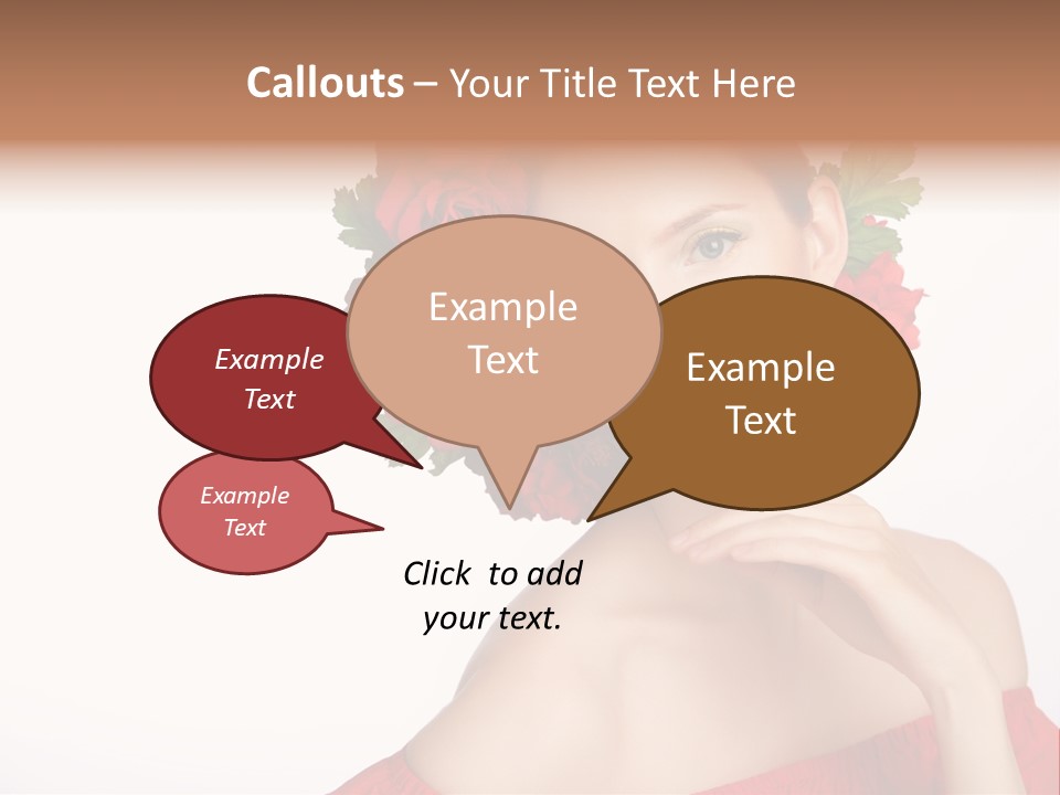 Box Beautiful Red PowerPoint Template