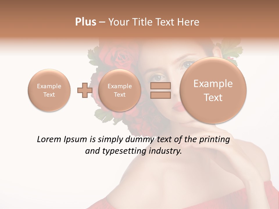 Box Beautiful Red PowerPoint Template