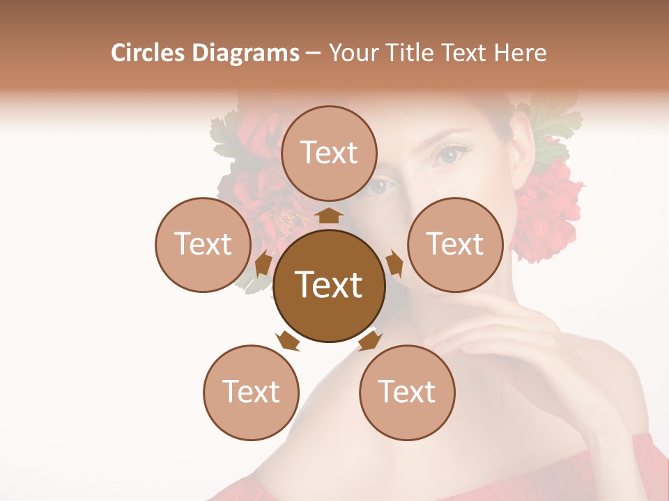 Box Beautiful Red PowerPoint Template