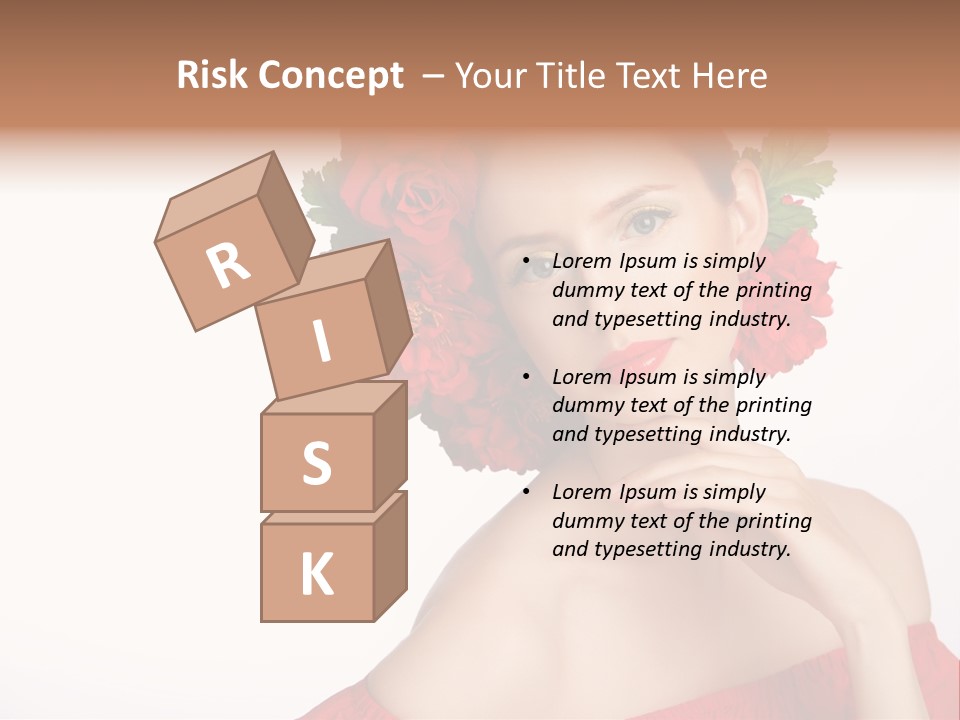 Box Beautiful Red PowerPoint Template