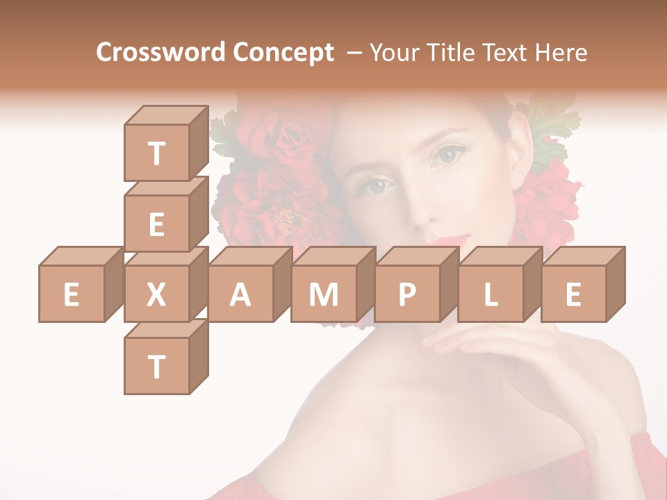 Box Beautiful Red PowerPoint Template