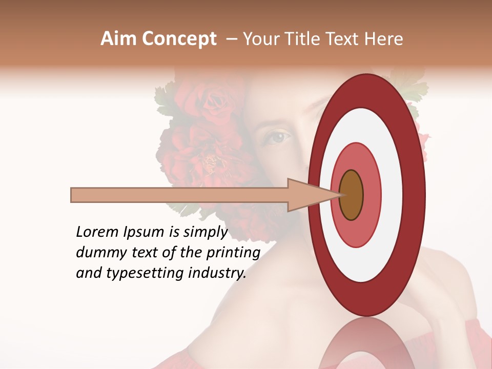 Box Beautiful Red PowerPoint Template