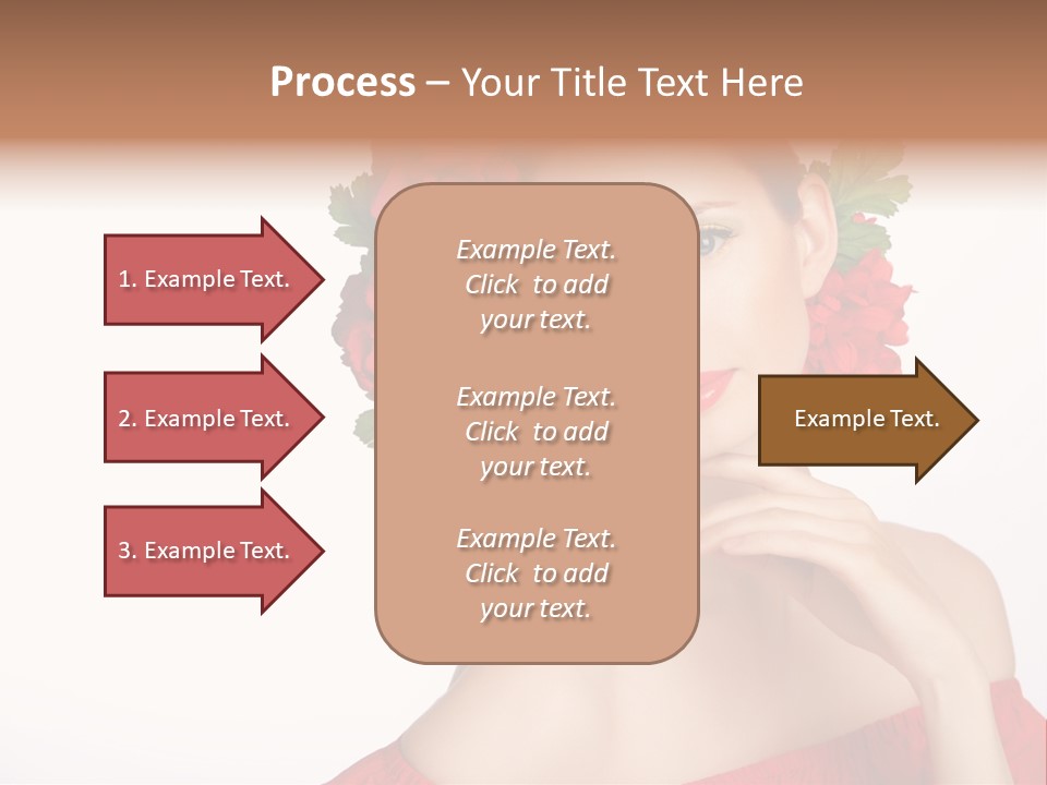 Box Beautiful Red PowerPoint Template