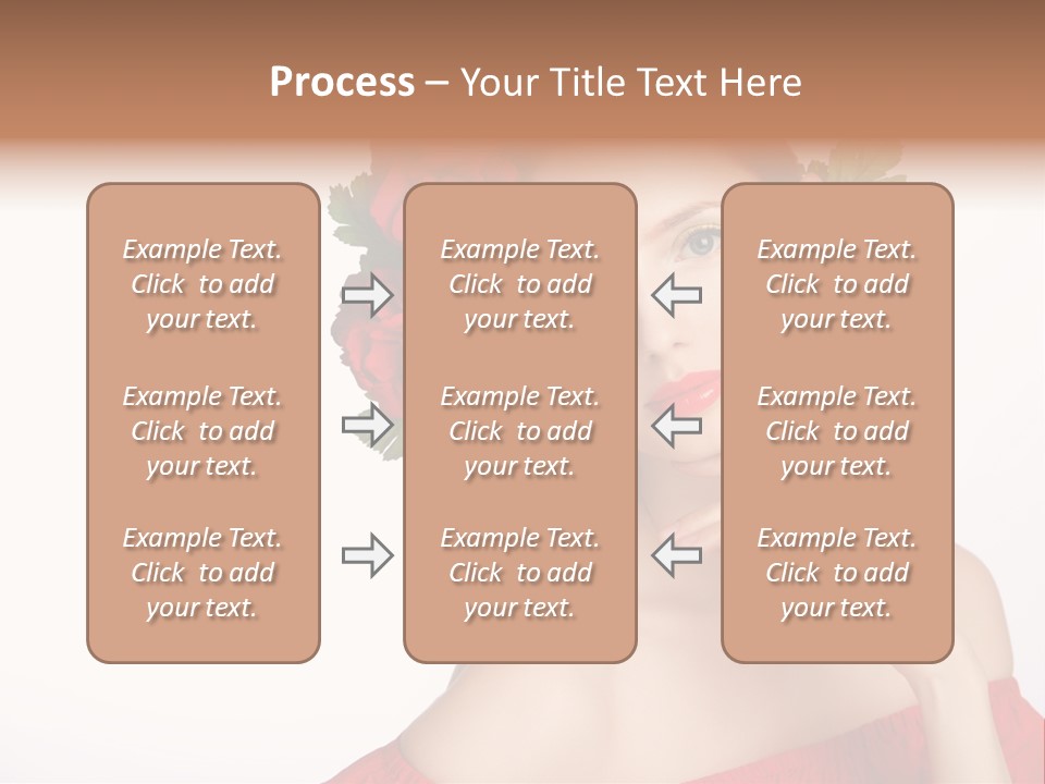 Box Beautiful Red PowerPoint Template