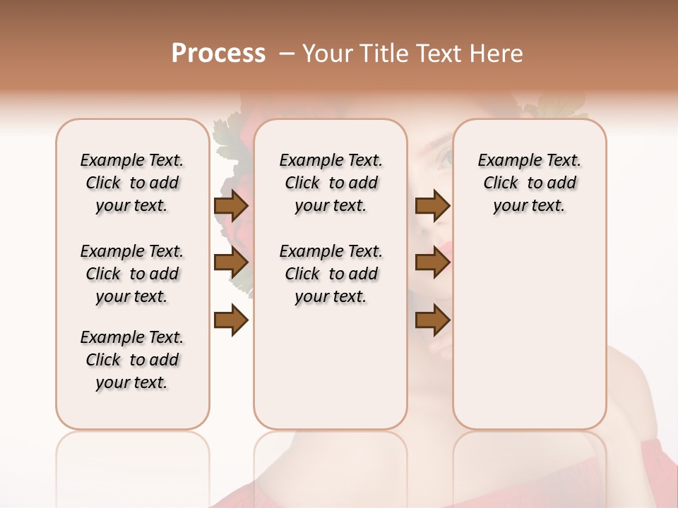 Box Beautiful Red PowerPoint Template
