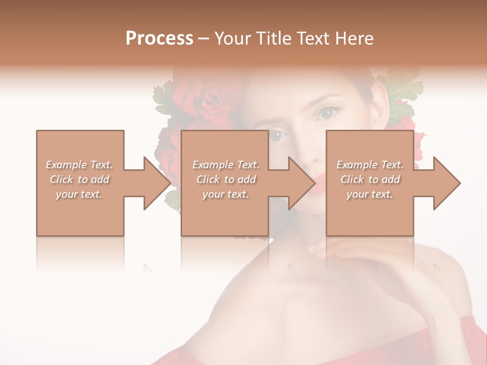 Box Beautiful Red PowerPoint Template