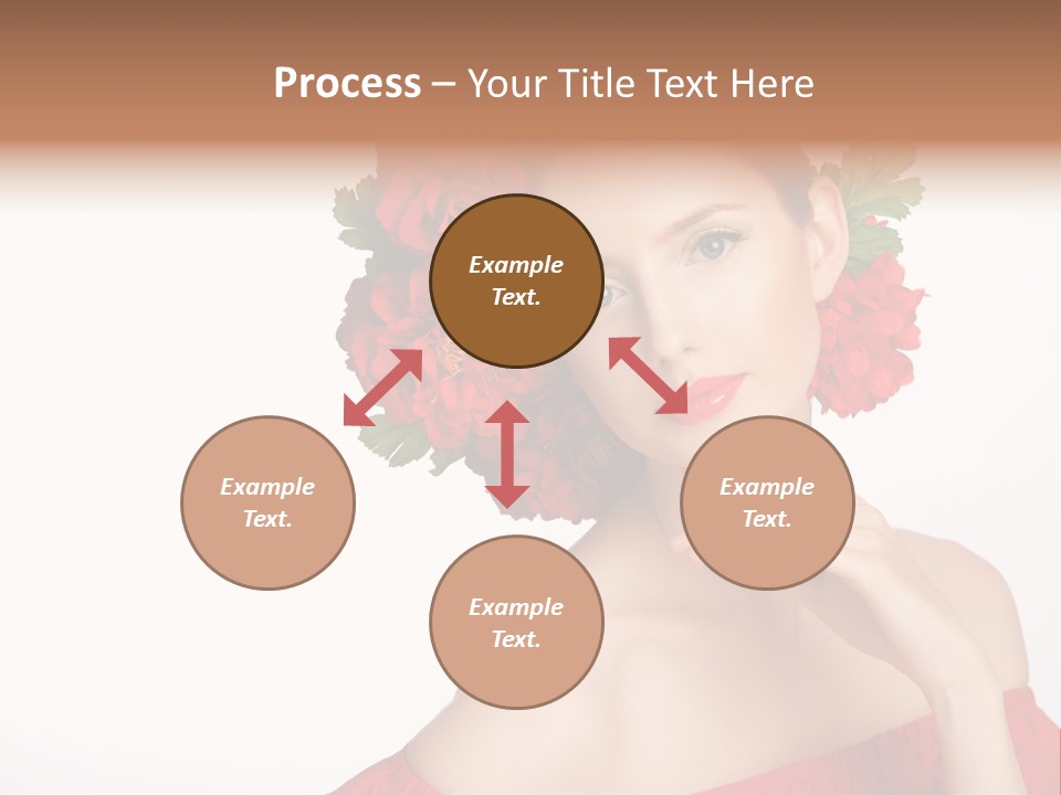 Box Beautiful Red PowerPoint Template