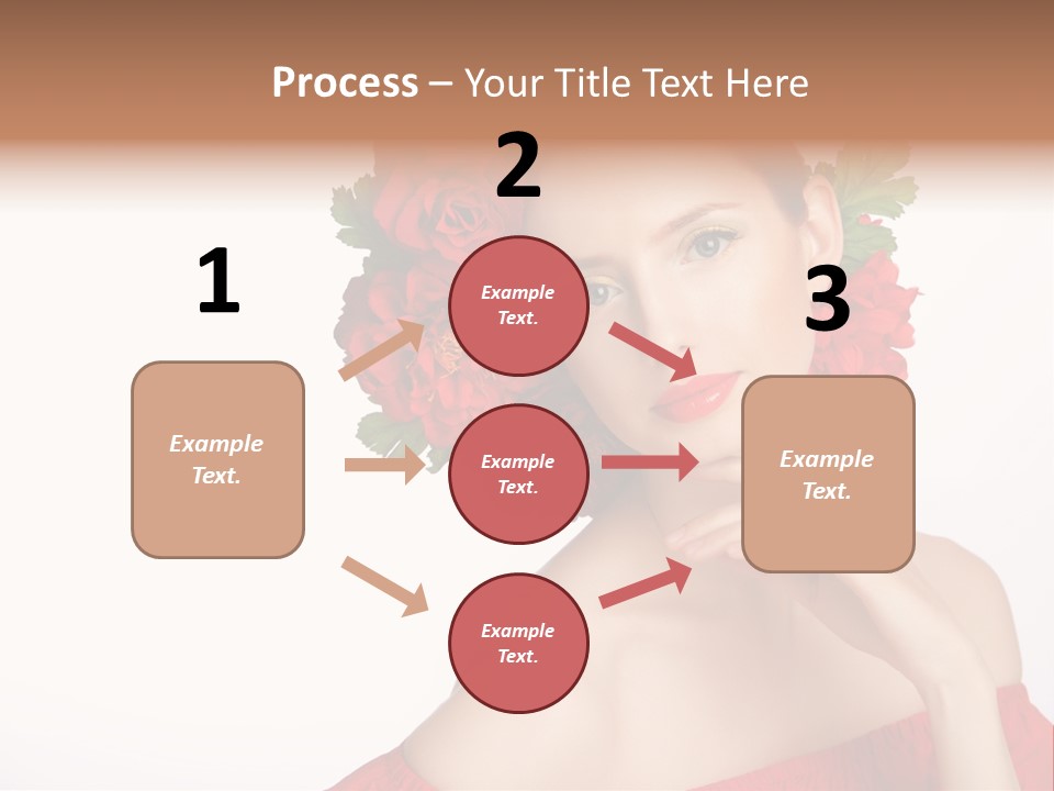 Box Beautiful Red PowerPoint Template