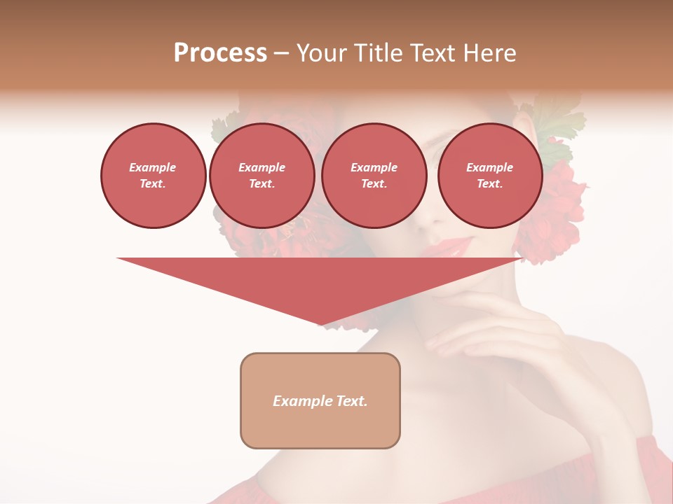 Box Beautiful Red PowerPoint Template