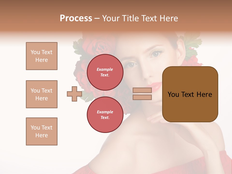 Box Beautiful Red PowerPoint Template