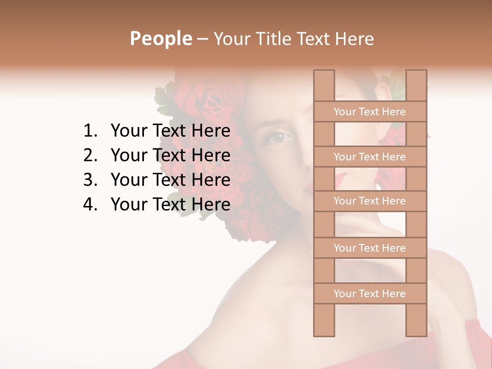 Box Beautiful Red PowerPoint Template