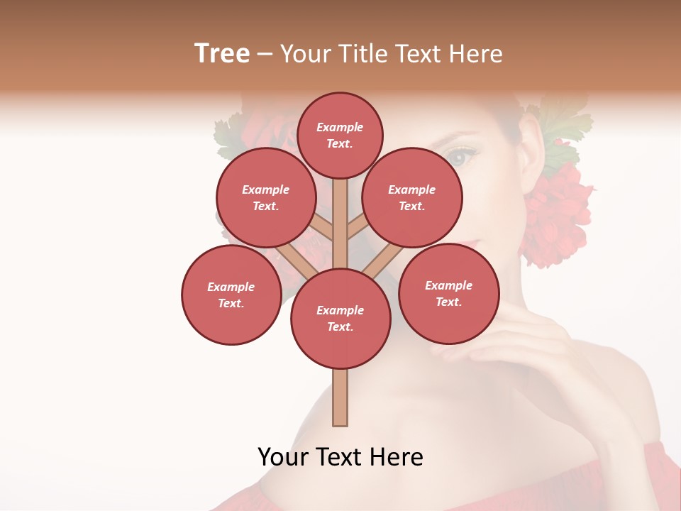 Box Beautiful Red PowerPoint Template