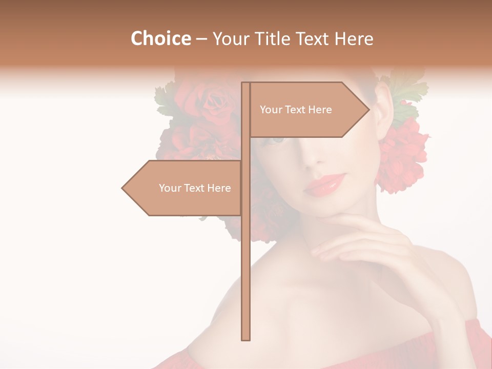 Box Beautiful Red PowerPoint Template