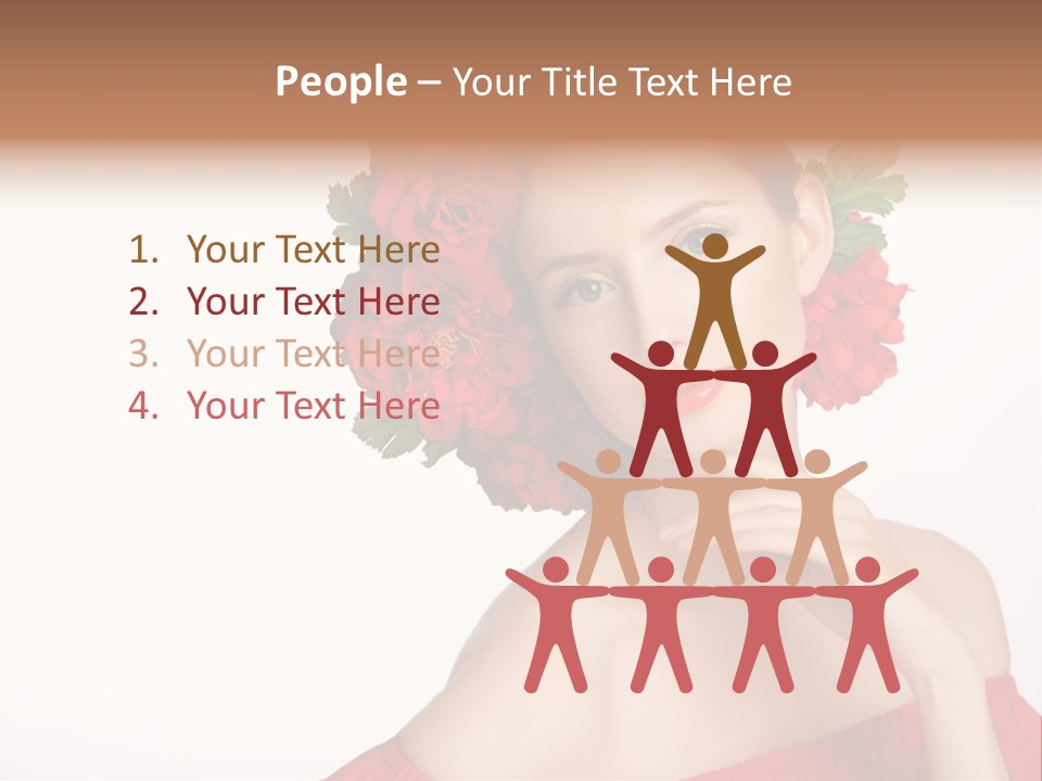 Box Beautiful Red PowerPoint Template