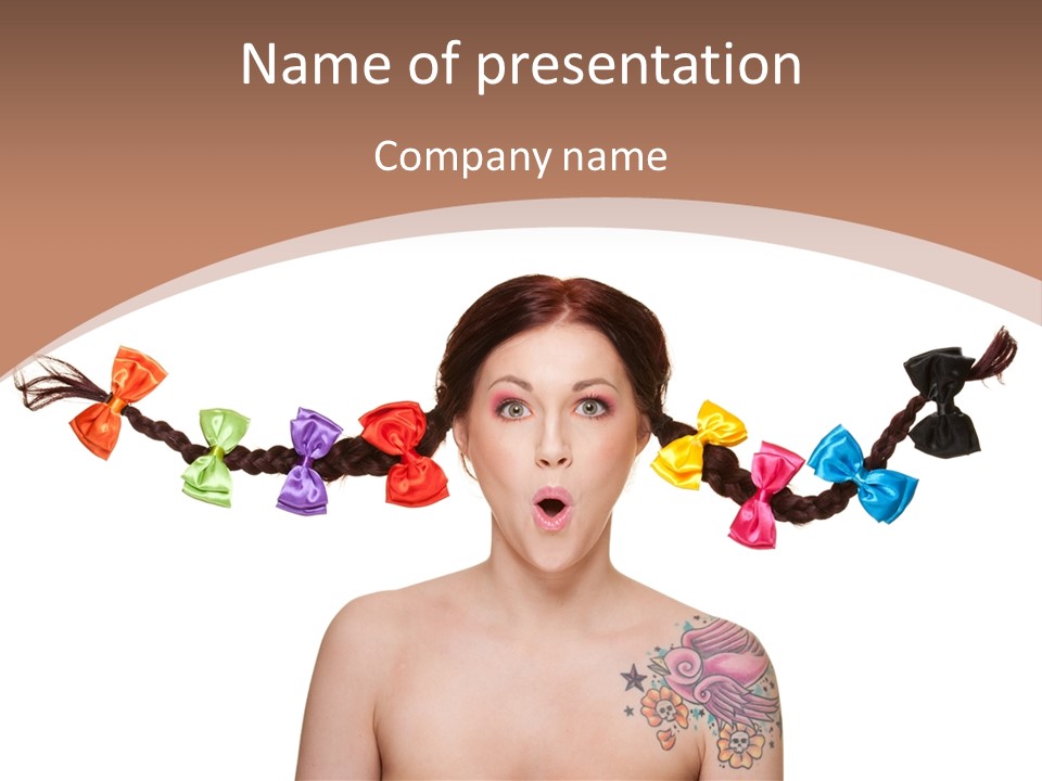 Smiling Beauty Box PowerPoint Template