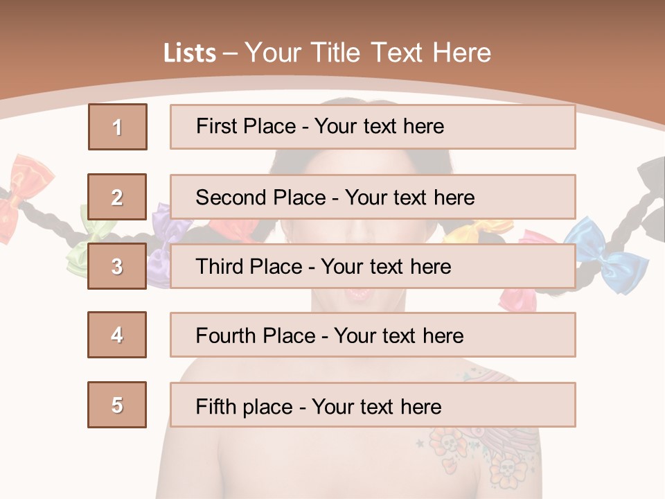 Smiling Beauty Box PowerPoint Template
