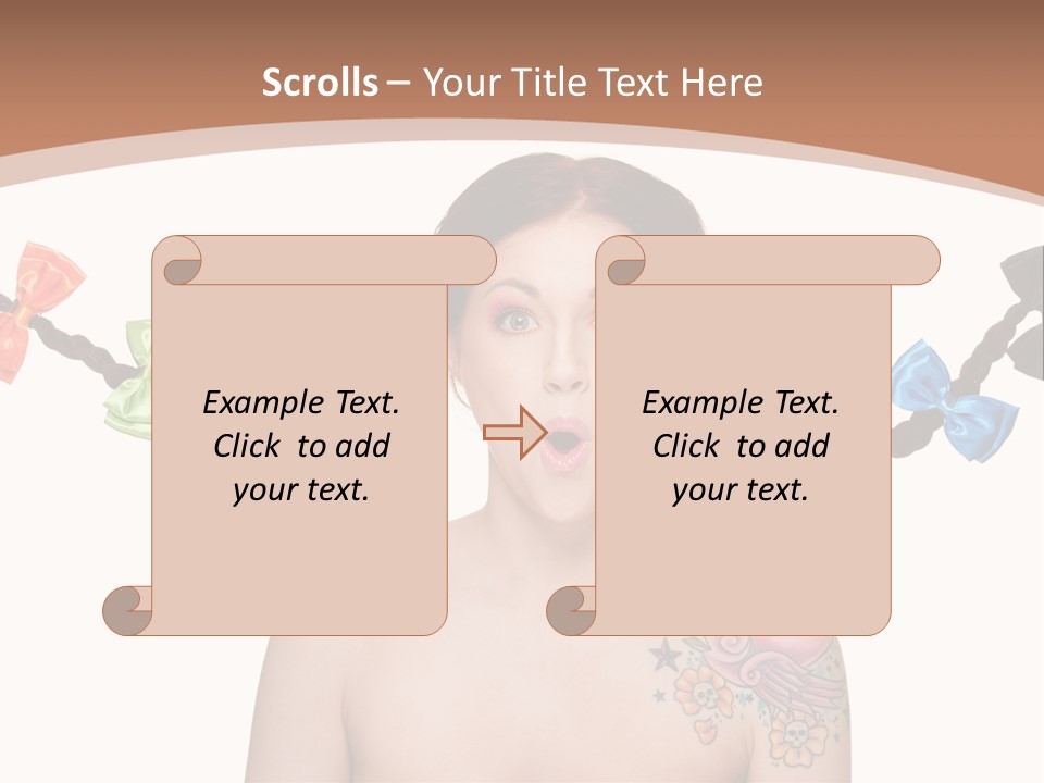 Smiling Beauty Box PowerPoint Template