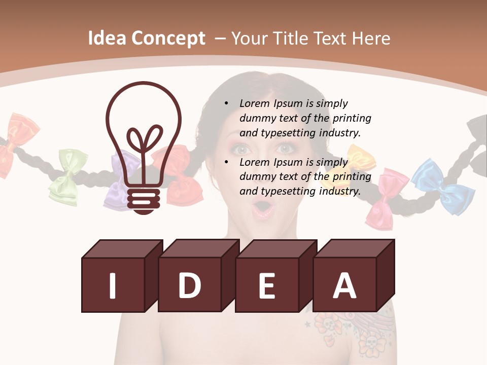 Smiling Beauty Box PowerPoint Template