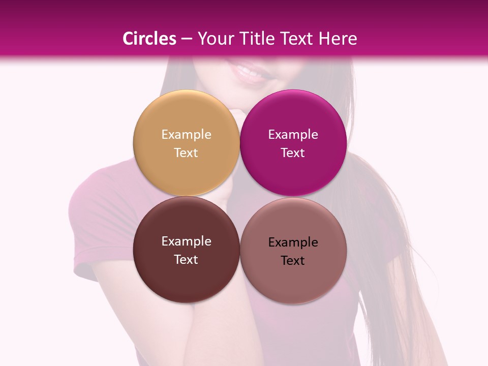 Beauty Friendship Smiling PowerPoint Template