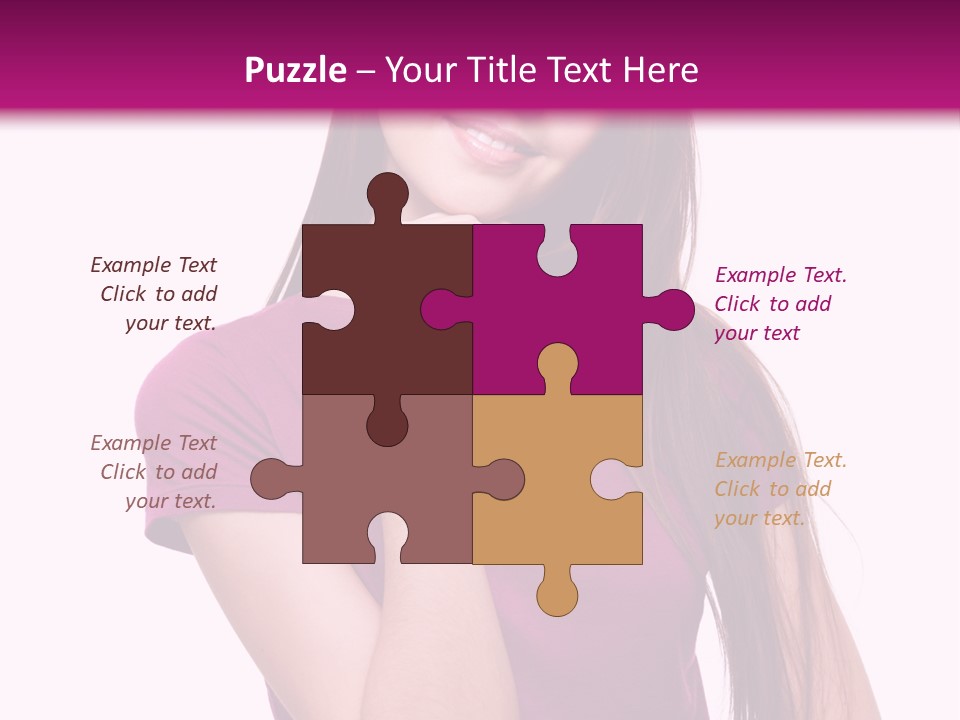 Beauty Friendship Smiling PowerPoint Template