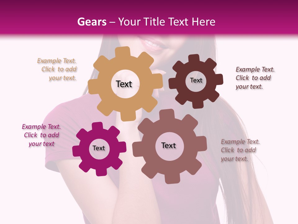 Beauty Friendship Smiling PowerPoint Template