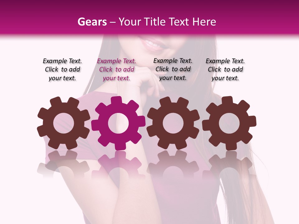 Beauty Friendship Smiling PowerPoint Template
