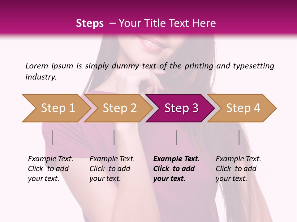Beauty Friendship Smiling PowerPoint Template