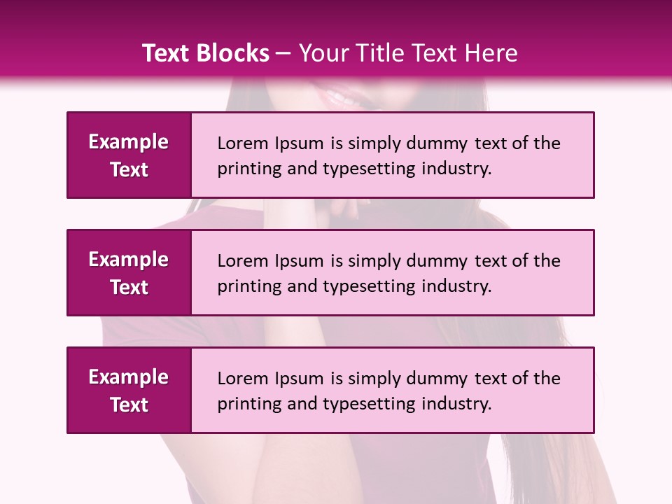 Beauty Friendship Smiling PowerPoint Template