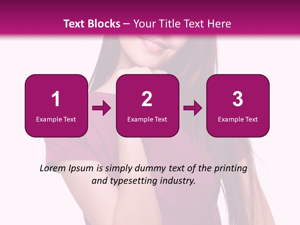 Beauty Friendship Smiling PowerPoint Template