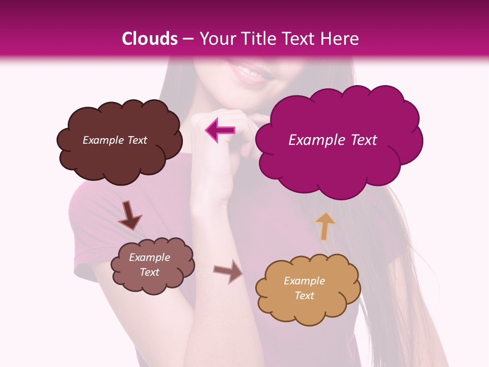 Beauty Friendship Smiling PowerPoint Template