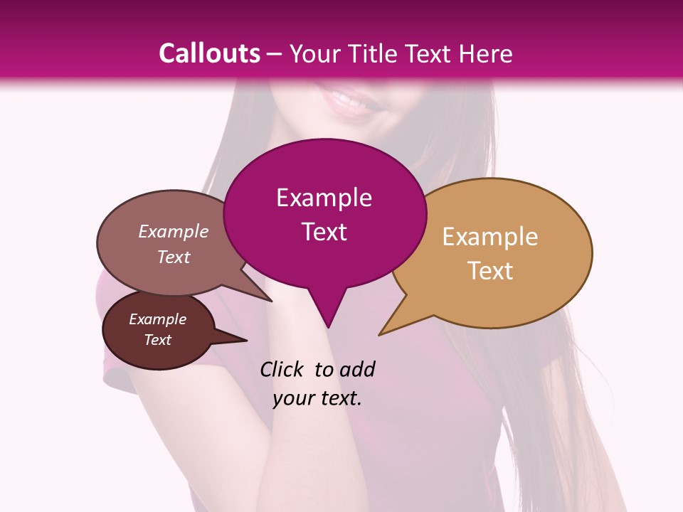 Beauty Friendship Smiling PowerPoint Template