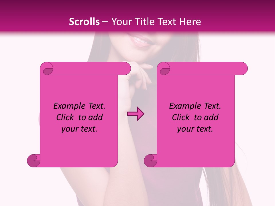 Beauty Friendship Smiling PowerPoint Template