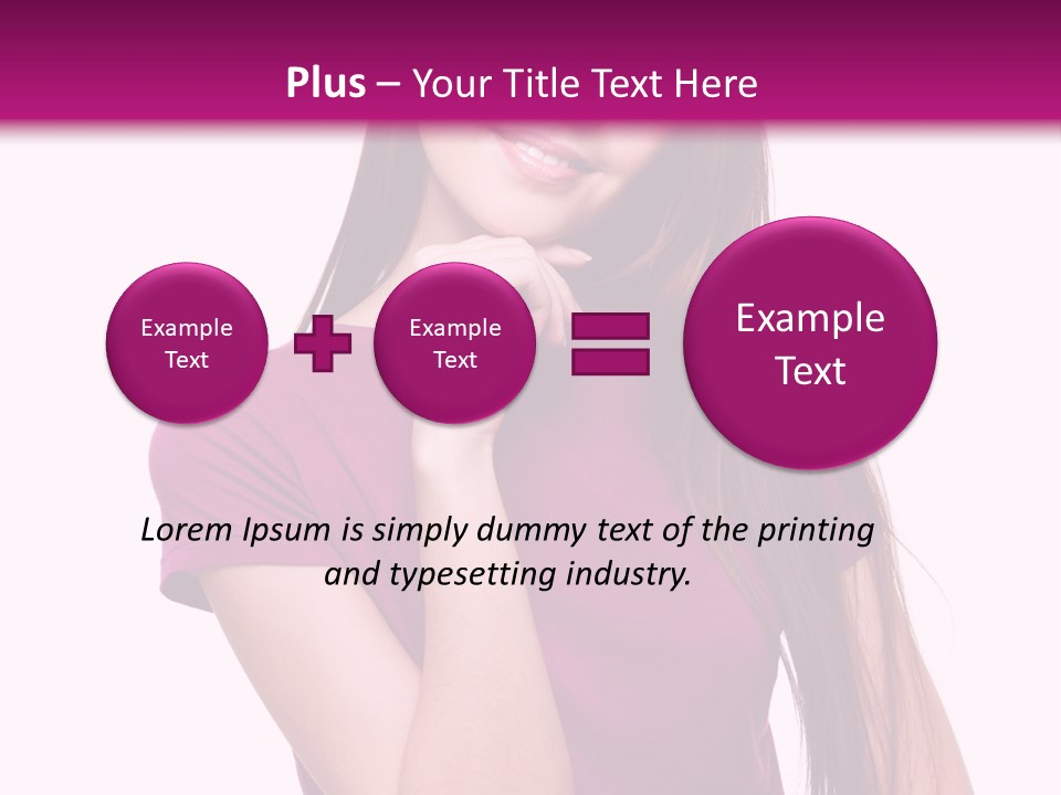 Beauty Friendship Smiling PowerPoint Template