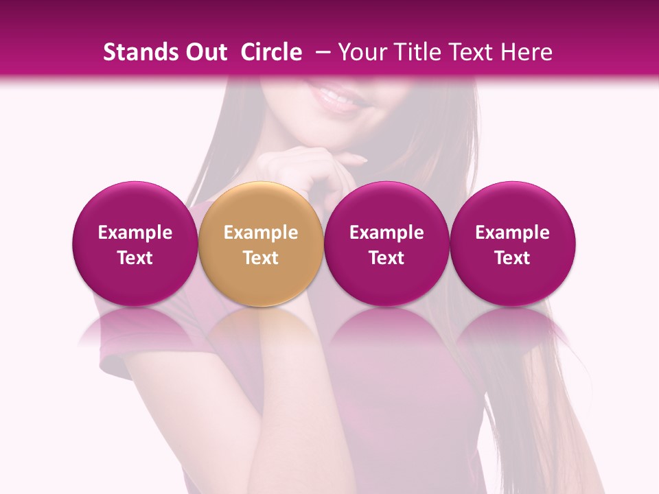 Beauty Friendship Smiling PowerPoint Template