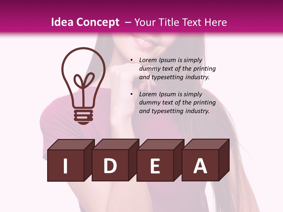 Beauty Friendship Smiling PowerPoint Template