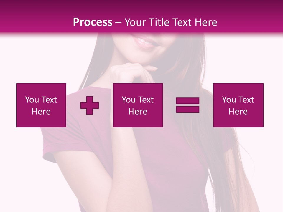 Beauty Friendship Smiling PowerPoint Template