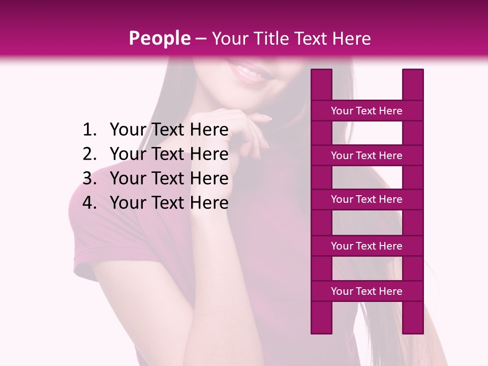 Beauty Friendship Smiling PowerPoint Template