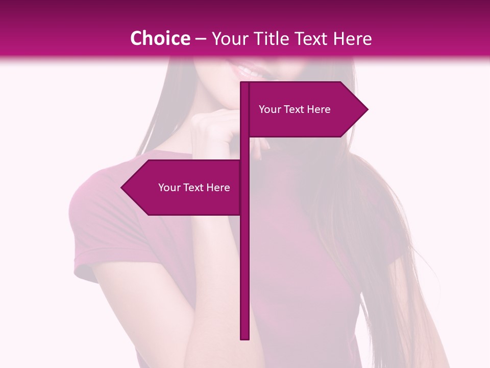 Beauty Friendship Smiling PowerPoint Template