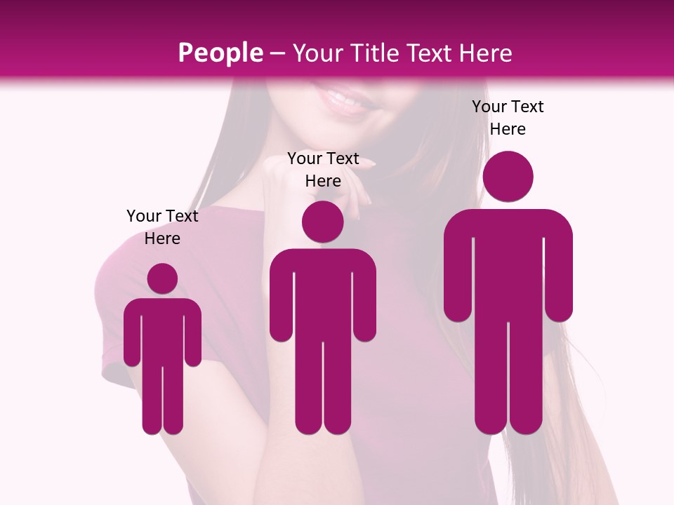 Beauty Friendship Smiling PowerPoint Template