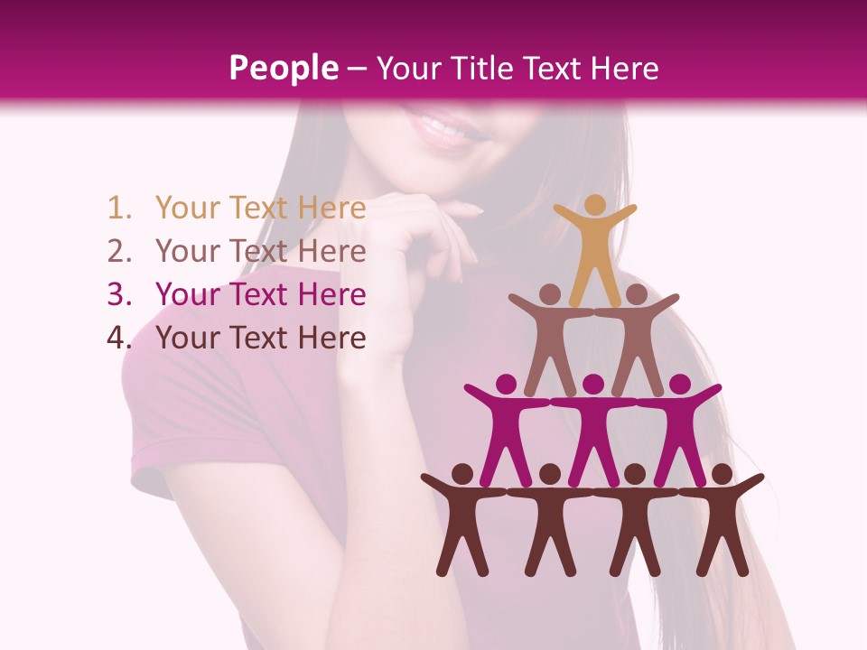 Beauty Friendship Smiling PowerPoint Template