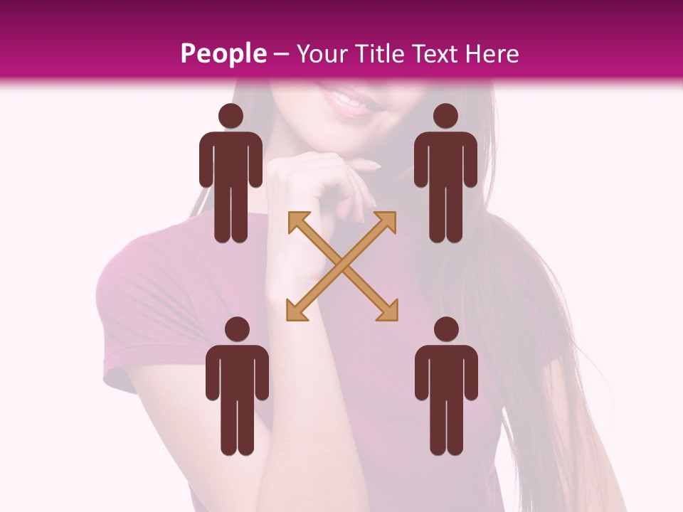 Beauty Friendship Smiling PowerPoint Template