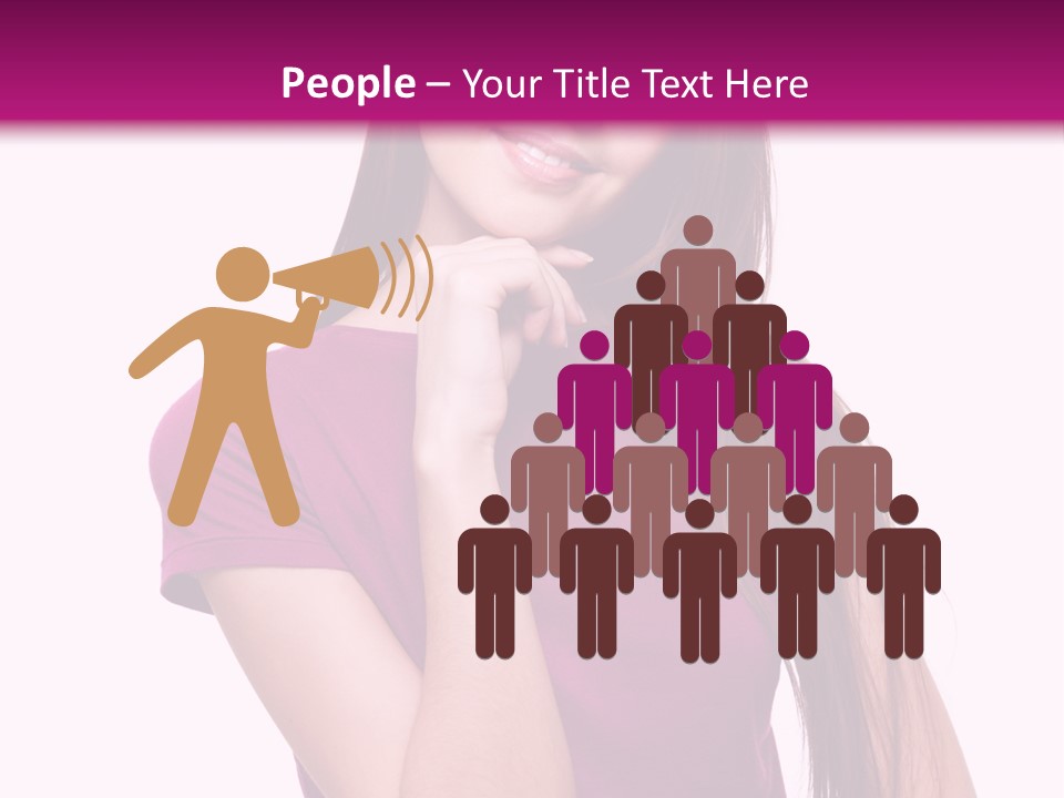 Beauty Friendship Smiling PowerPoint Template