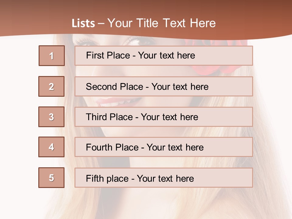 Hair People Cheerful PowerPoint Template