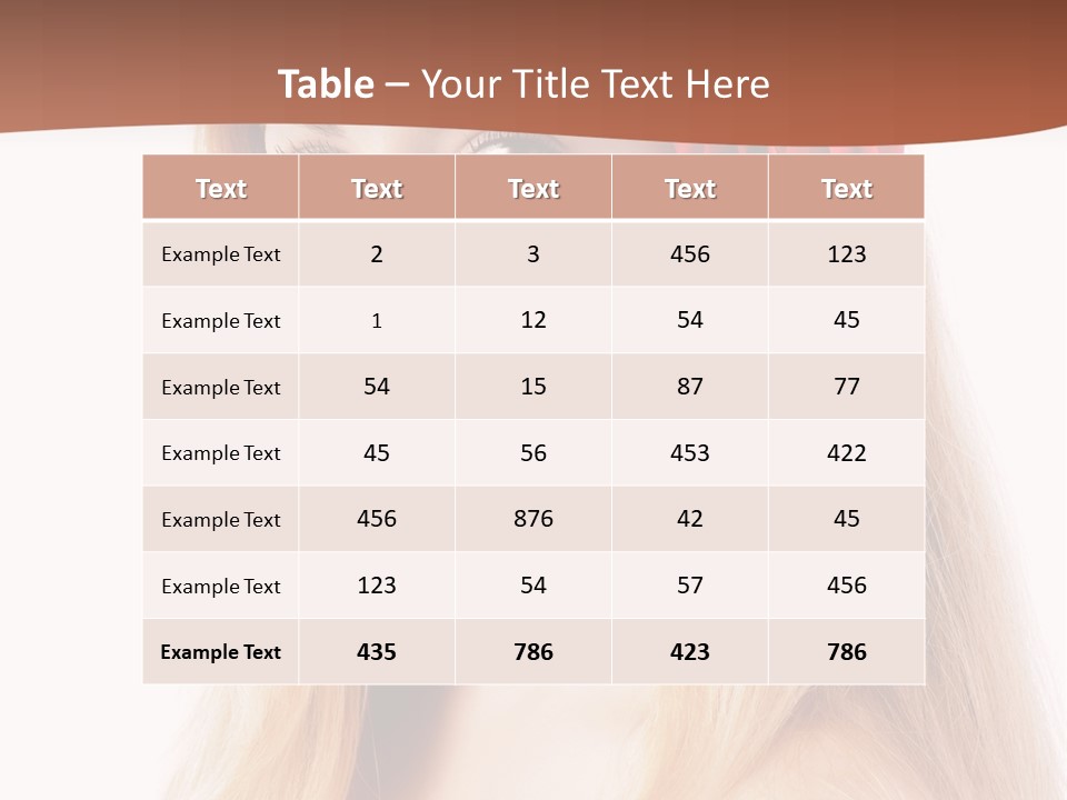 Hair People Cheerful PowerPoint Template