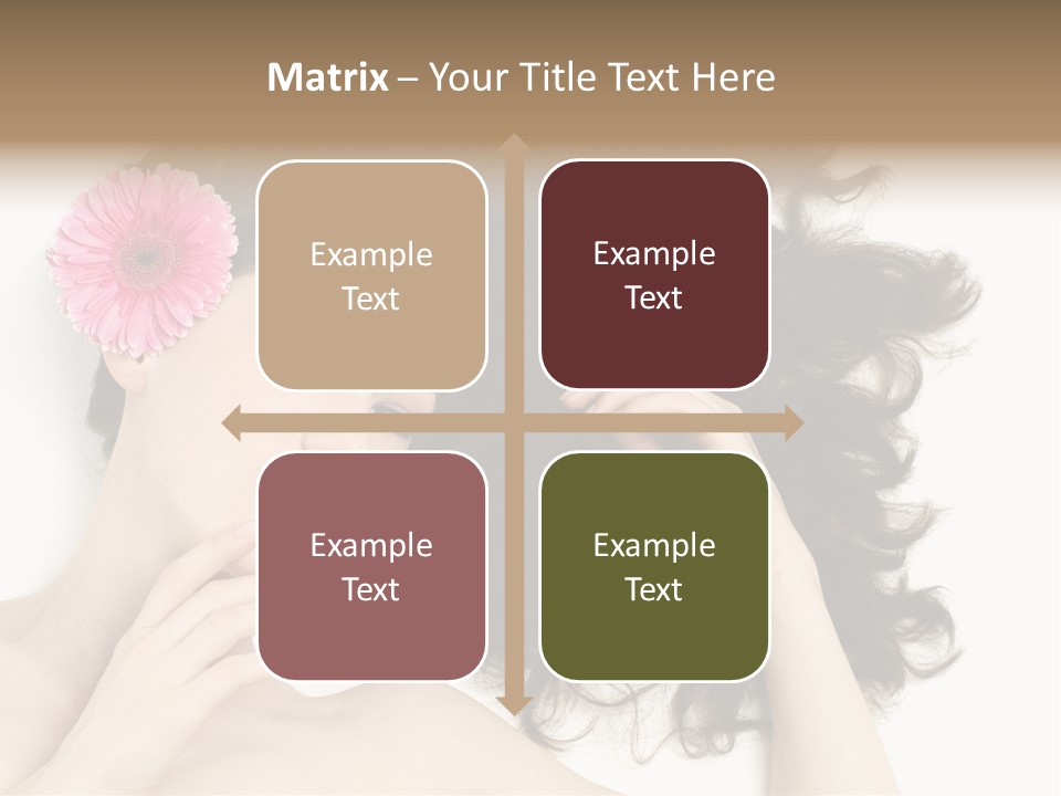 Girl Woman Surprise PowerPoint Template