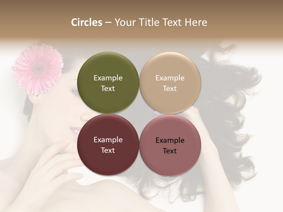 Girl Woman Surprise PowerPoint Template