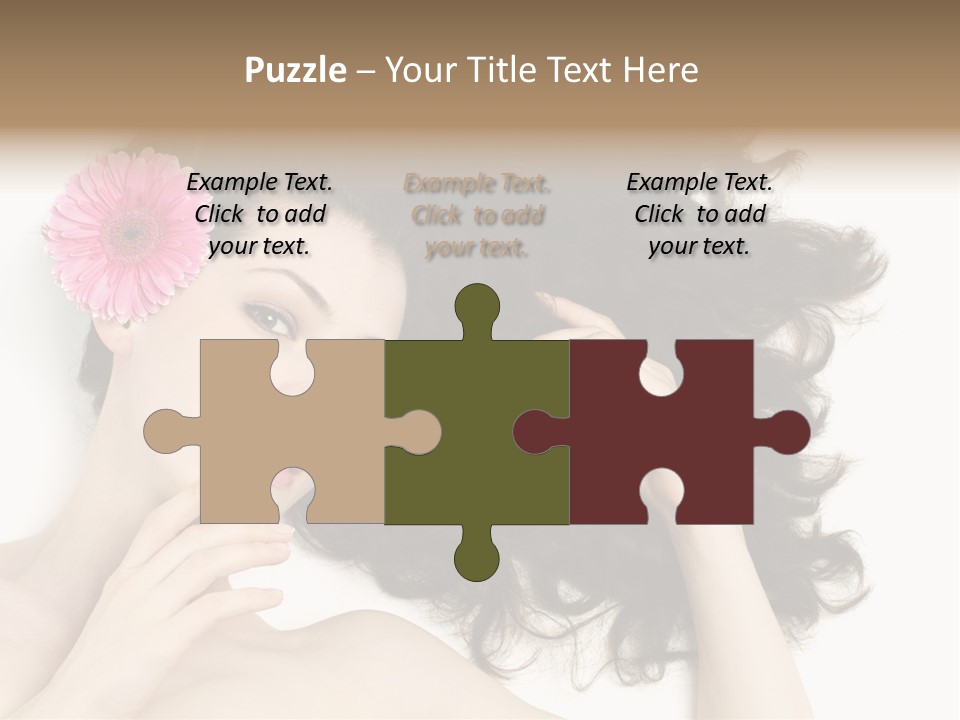 Girl Woman Surprise PowerPoint Template